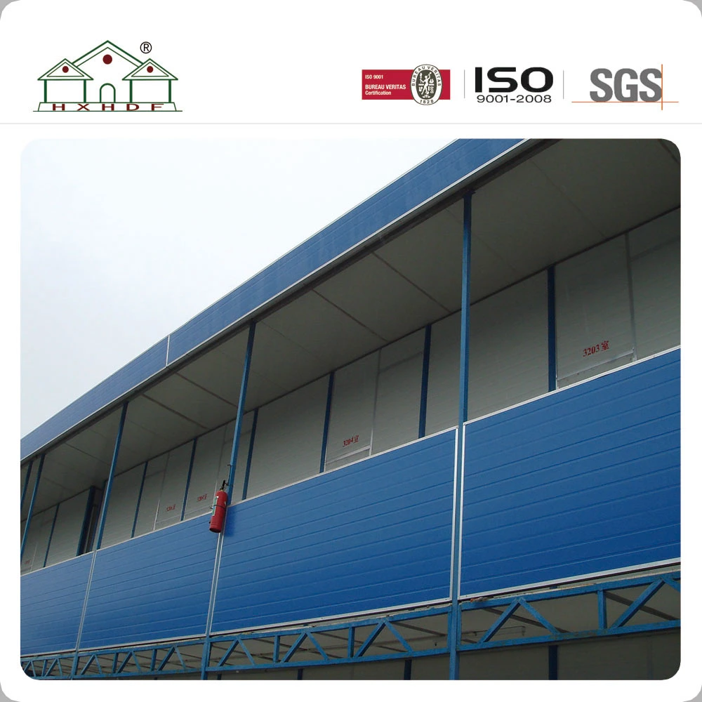 Light Steel Structure Low Cost Temporary Residence Prefab Sandwich Panel House