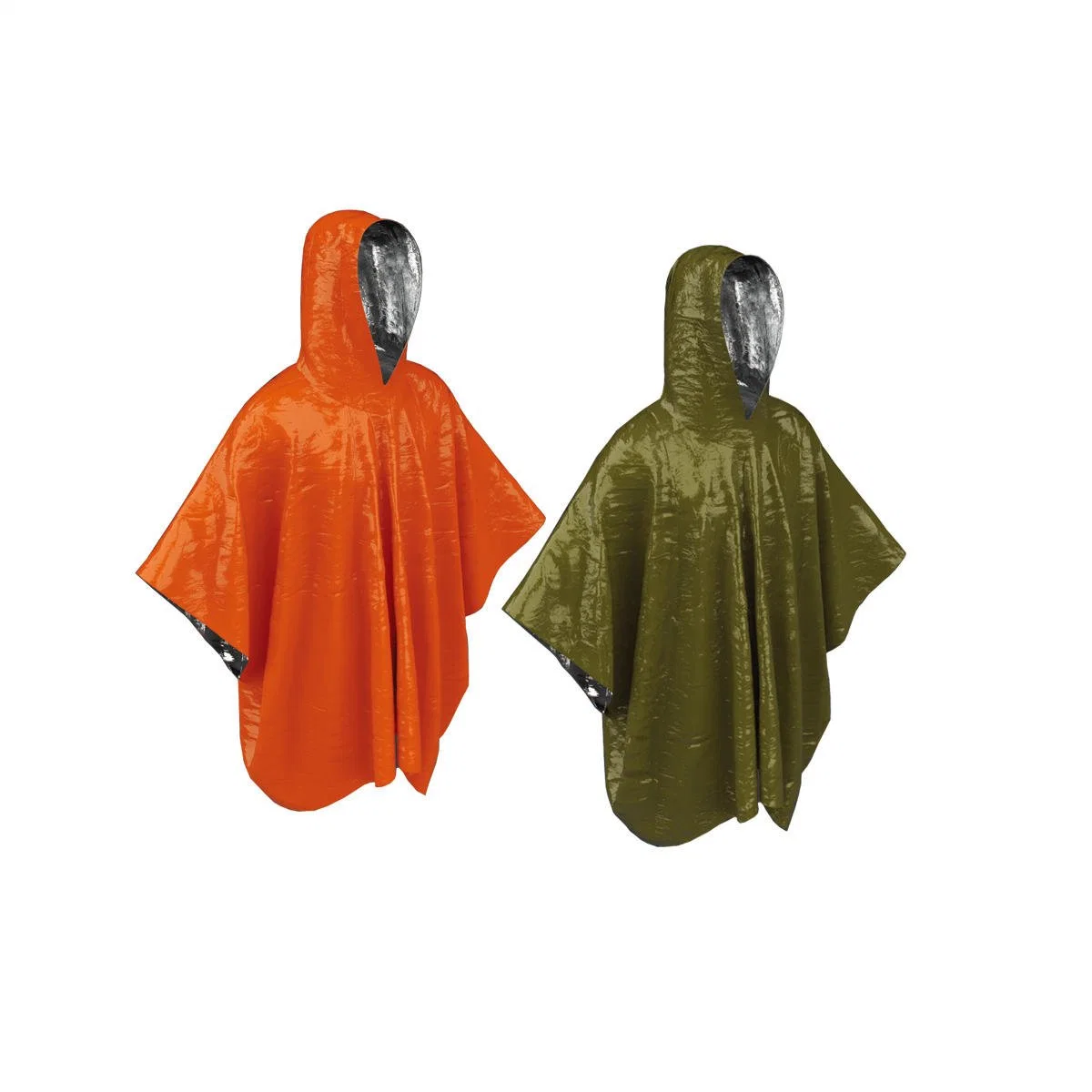 Emergency Blankets Rain Poncho Hybrid Survival Gear Equipment Waterproof Camping Gear Outdoor Rain Coat