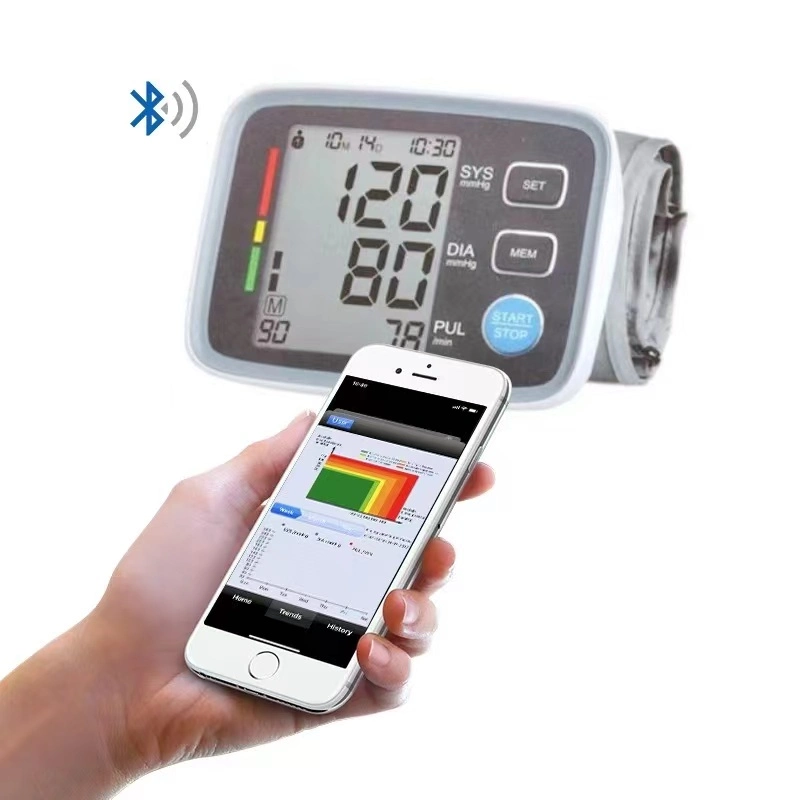 Bluetooth Wrist Sphygmomanometer OEM Smart Healthcare Bp Machine Digital Blood Pressure Meter