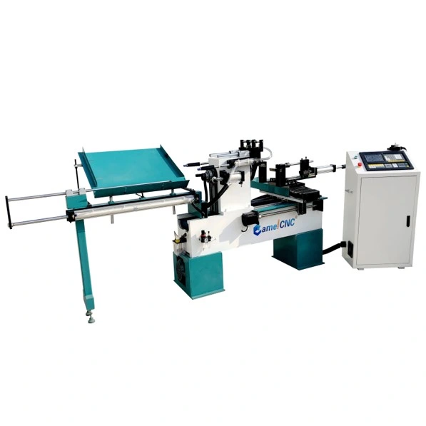 Auto Feeding Wood Lathe Machine CNC Wood Turning Milling Lathe for Curved Table and Chair Legs