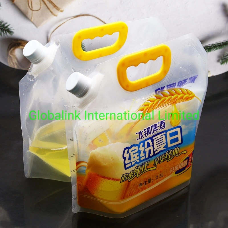 Plastic Drink Bags with Printing Customized