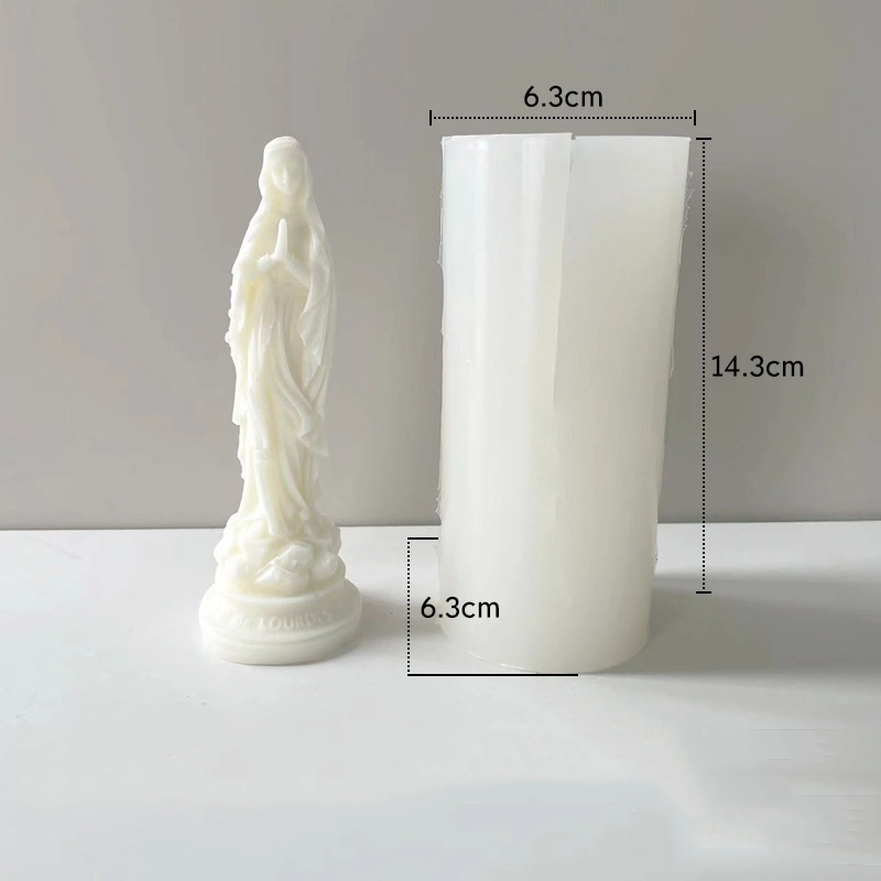 DIY Crystal Drip Goddess Statue Mould Aroma Candle Plaster Ornament Silicone Mould