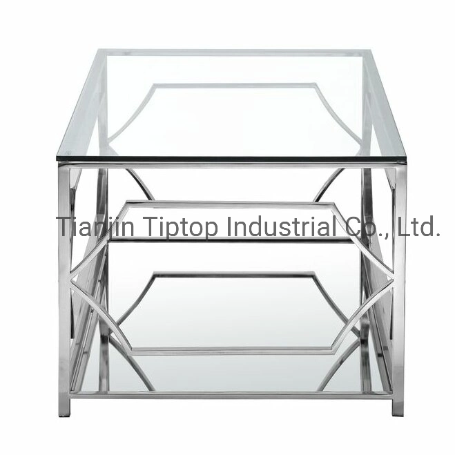 Luxury Console Table Living Room Furniture with Stainless Steel Leg Coffee Table