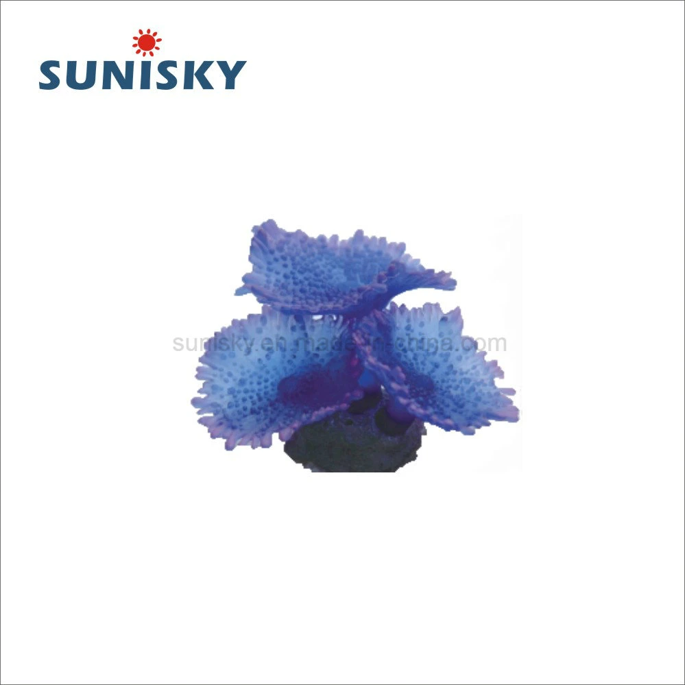 Sh 9100L PU Polyresin & PVC Coral Soft Artificial Aquarium Decorative Ornament for Fish Tank