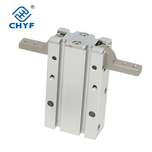 Pneumatic Double Acting Gripper Aluminium Clamps 180 Angular Air Gripper Cylinder Mhy2-20d