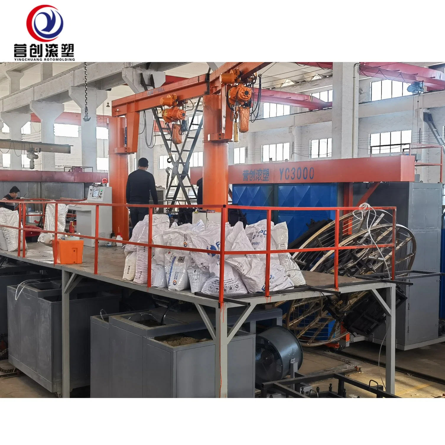 High quality/High cost performance Multifunction 3 Arm and 4RAM Rotomolding Machine for Sale Roto Moulding Machine