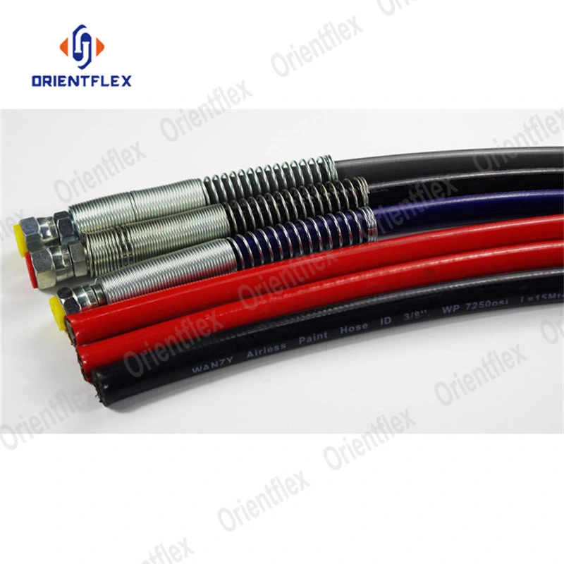 5 Plies Steel Wire Braided Chemical and Solvents Resistant Airless Paint Spray Hose