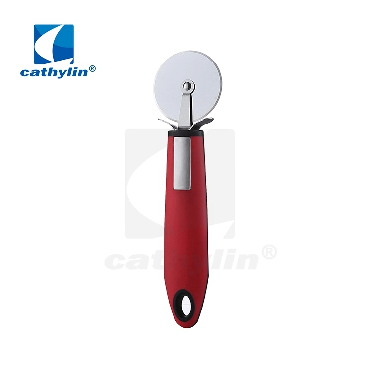Professional Round Pizza Cutter Kitchen Tools with Plastic Handle