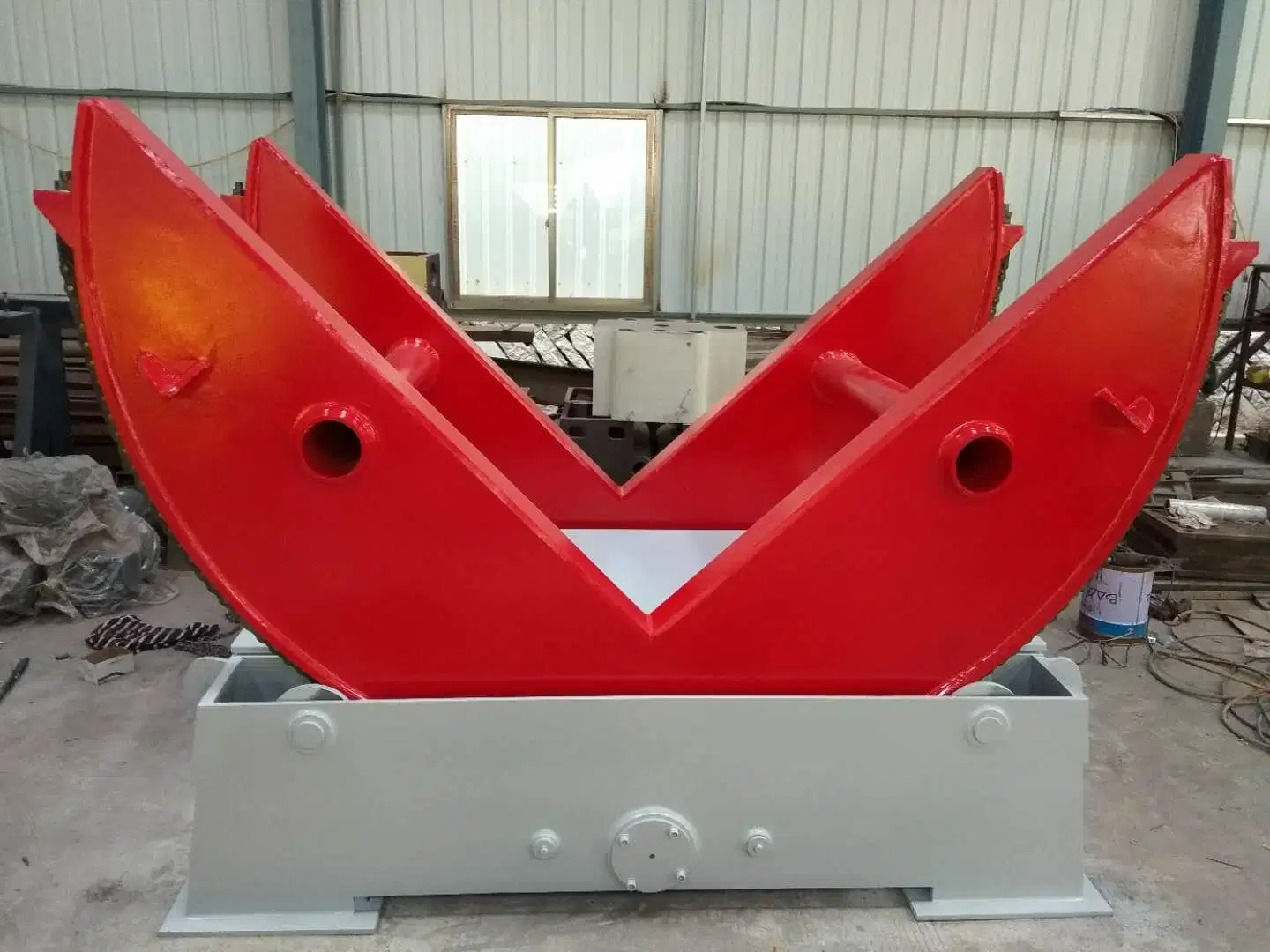 Chain Type Stone Block Turnover Equipment with 90 Degrees for Mold, Block, Coil Upender, Granite, Marble, Cement, Concrete