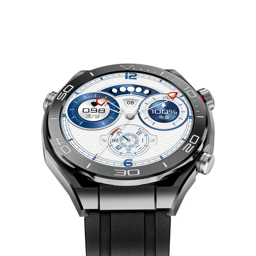 Les hommes en acier inoxydable de mesure de la profondeur de plongée Compass Watch Sport de plein air Smart Montres Montres de plongée de cadeaux de regarder les montres de plongée Reloj inteligente