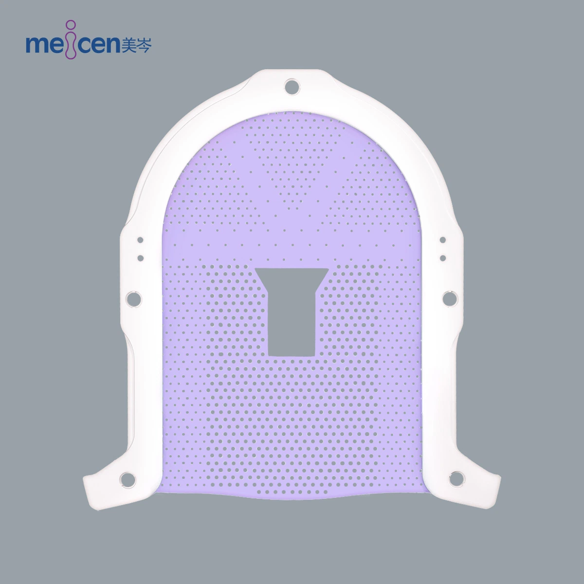 Meicen Violet S-Frame Thermoplastic Radiotherapy Mask Open Face for Cancer Therapy