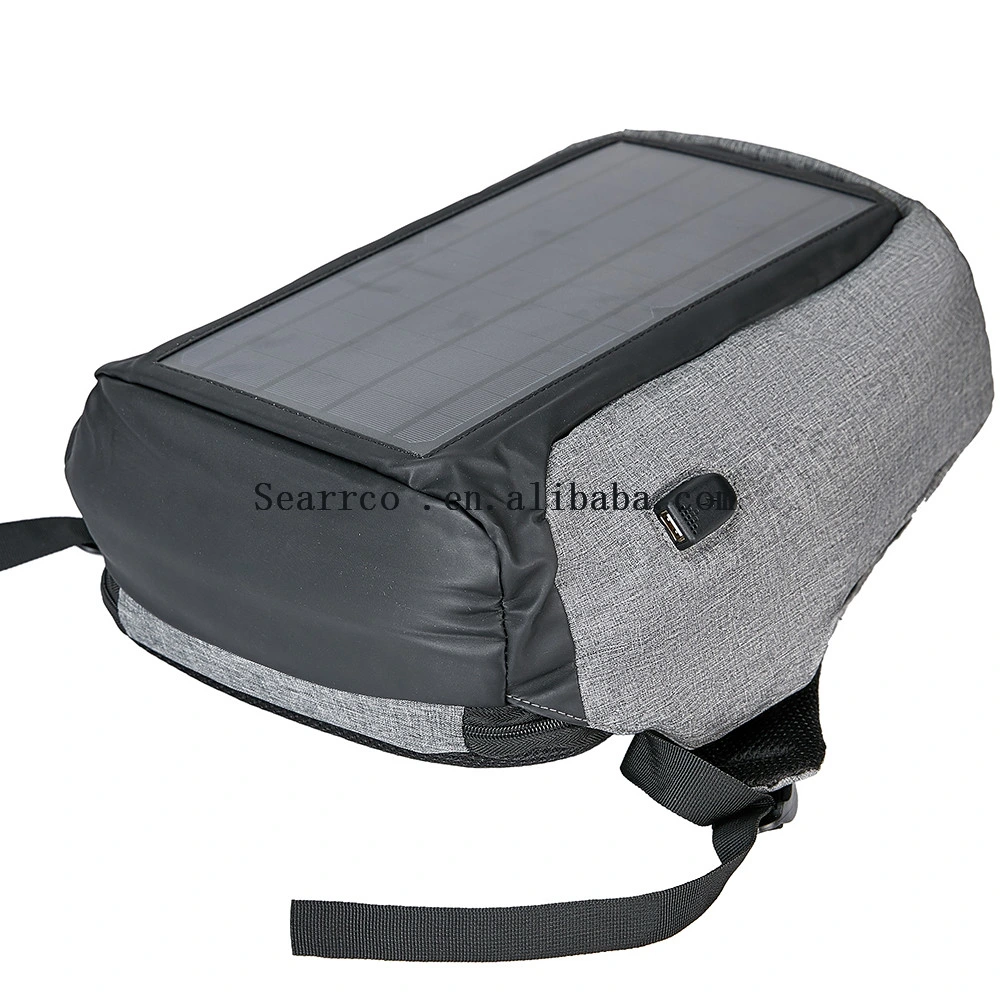 Wholesale/Supplier Customize Solar Power Panel Backpack Bag with USB Charger Port (RS -ECE-681S)