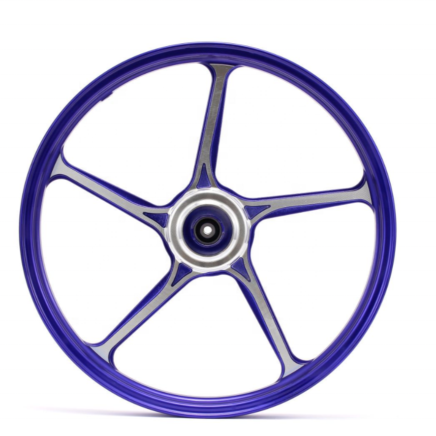 LC135 Type 511 Blue Motorcycle Rims 17 Inch CNC