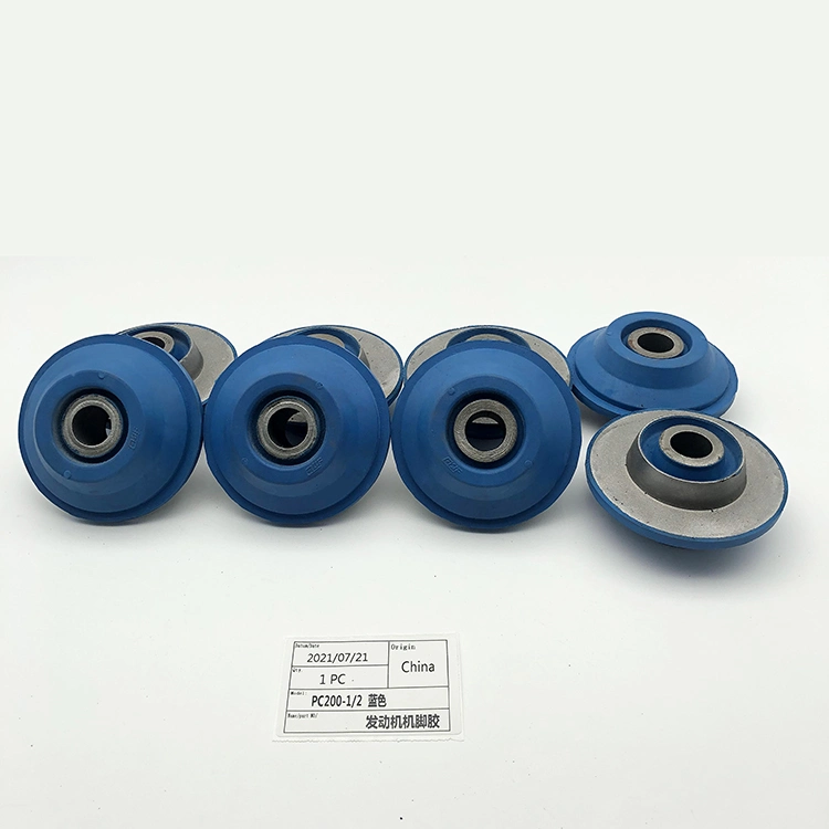 High-Quality Multiple Types/Size Flexible Rubber Mounts Engine Blue Engine Cushion Excavator Parts for Komatsu PC200-1-2