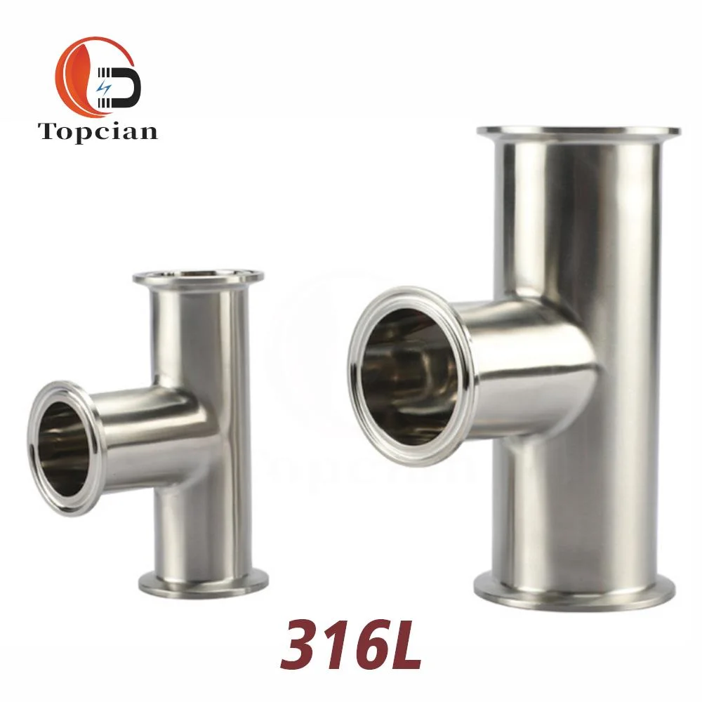 Sanitary Stainless Steel 304 3 Way ISO-Kf Vacuum Flange Equal Tee Fitting Kf16 Kf25 Kf40 Kf50