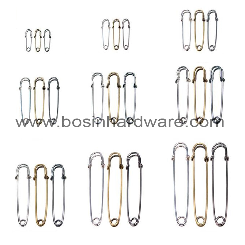 3/4 Inch Matt Nickel Metal Safety Pin