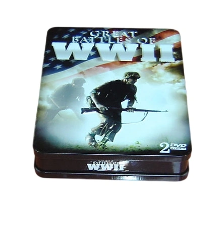 CD and DVD Gift Tin Box, Metal Tin Case for CD and DVD Metal Tin Box for CD DVD Packaging CD DVD Storage Packaging Tin Box