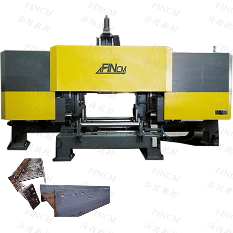 CNC Beam Drilling Sawing Production Line FINCM H-Beam Channel Steel High Speed CNC Drilling Machine