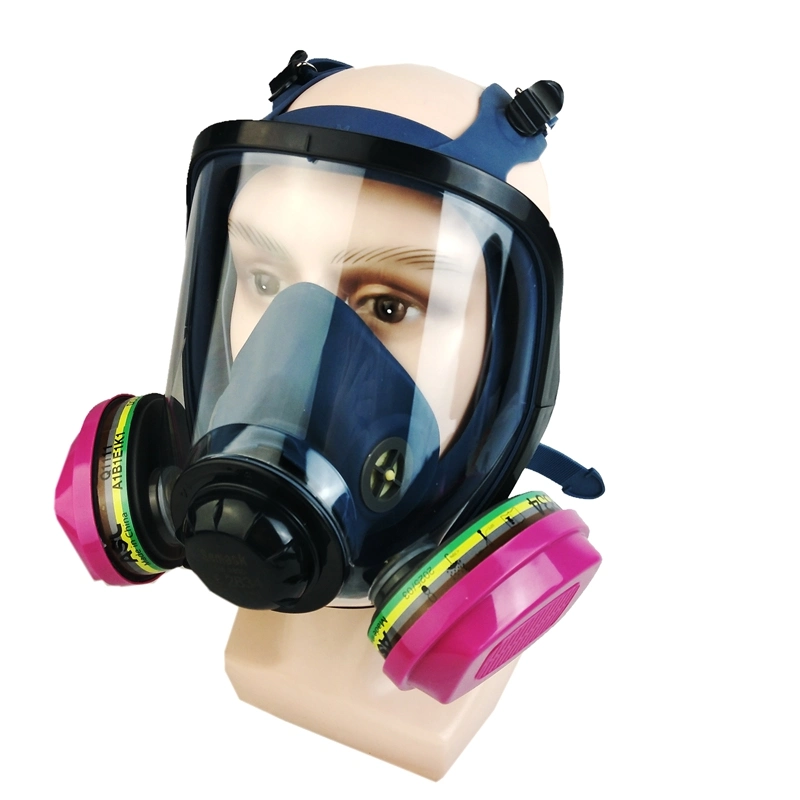 Ppeplus Silicone Gas Mask Chemical Dust Against Safety Full Face Carbon Filter Face Mask