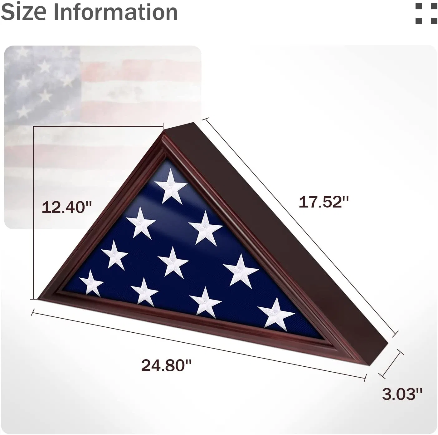 Flag Display Box Benutzerdefinierte Flag Display Case Amerikanische Flagge