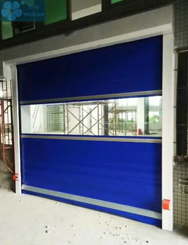 Remote Control 380V Motor 1.2mm Thickness Window PVC Rolling Door