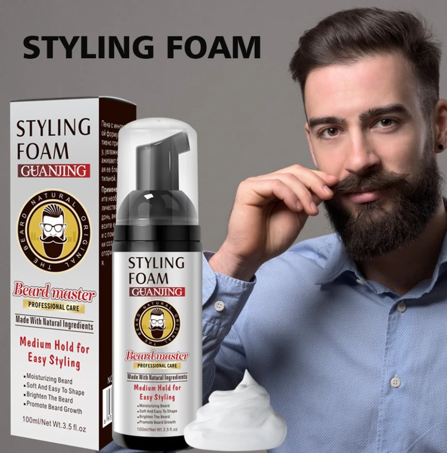 Wholesale/Supplier Hot Product Beard Care Mousse Shape Moustache Effective Moisturizing Beard Styling Foam