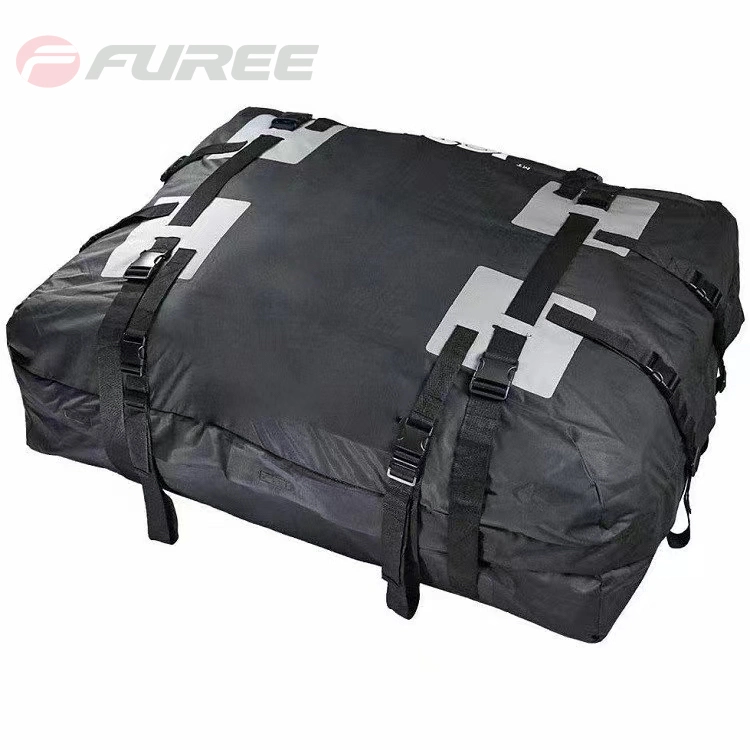 Waterproof Car Roof Bag or Car Roof Cargo Carrier for Rack or No-Rack. Roof Bag Car Top Carrier 15 Cu. FT (with Straps, Mat, Storage Bag)