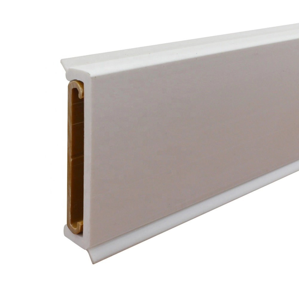 Waterproof Aluminum Skirting Panel Covers Kitchen Plinth PVC Skirting Board