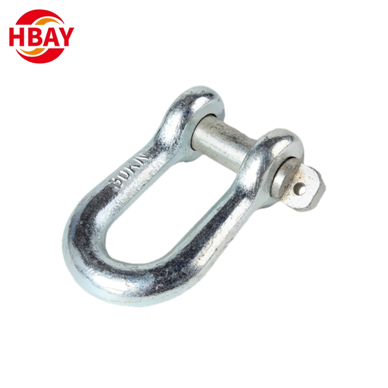 Heavy Duty Drop Forged Steel G210 Galvanized Dee Shackle