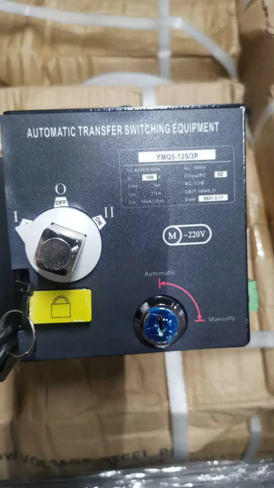 Mutual Power Transfer Automatic Changeover Switch (Q5-1600/3)