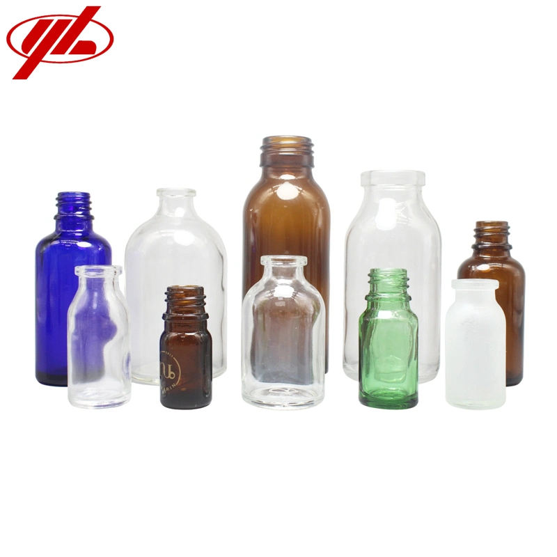 Medical or Cosmetic Clear and Amber Tubular or Moulded Glass Bottles