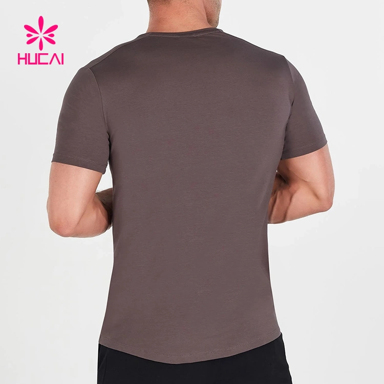 Custom Slim Fit T shirt col rond Vêtements hommes conique de la salle de gym