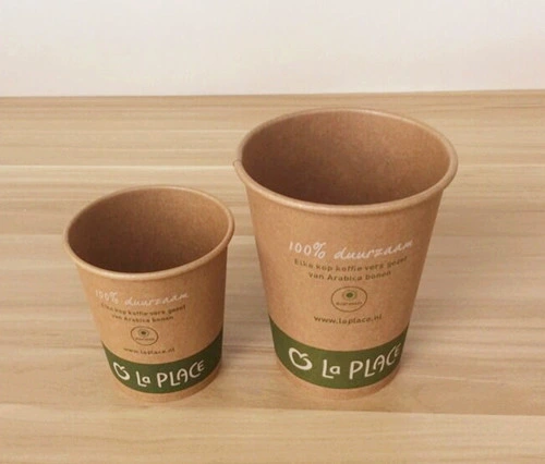 Vasos de papel cartón Biodegradable tazas// de la Copa de papel impreso 12 Oz.