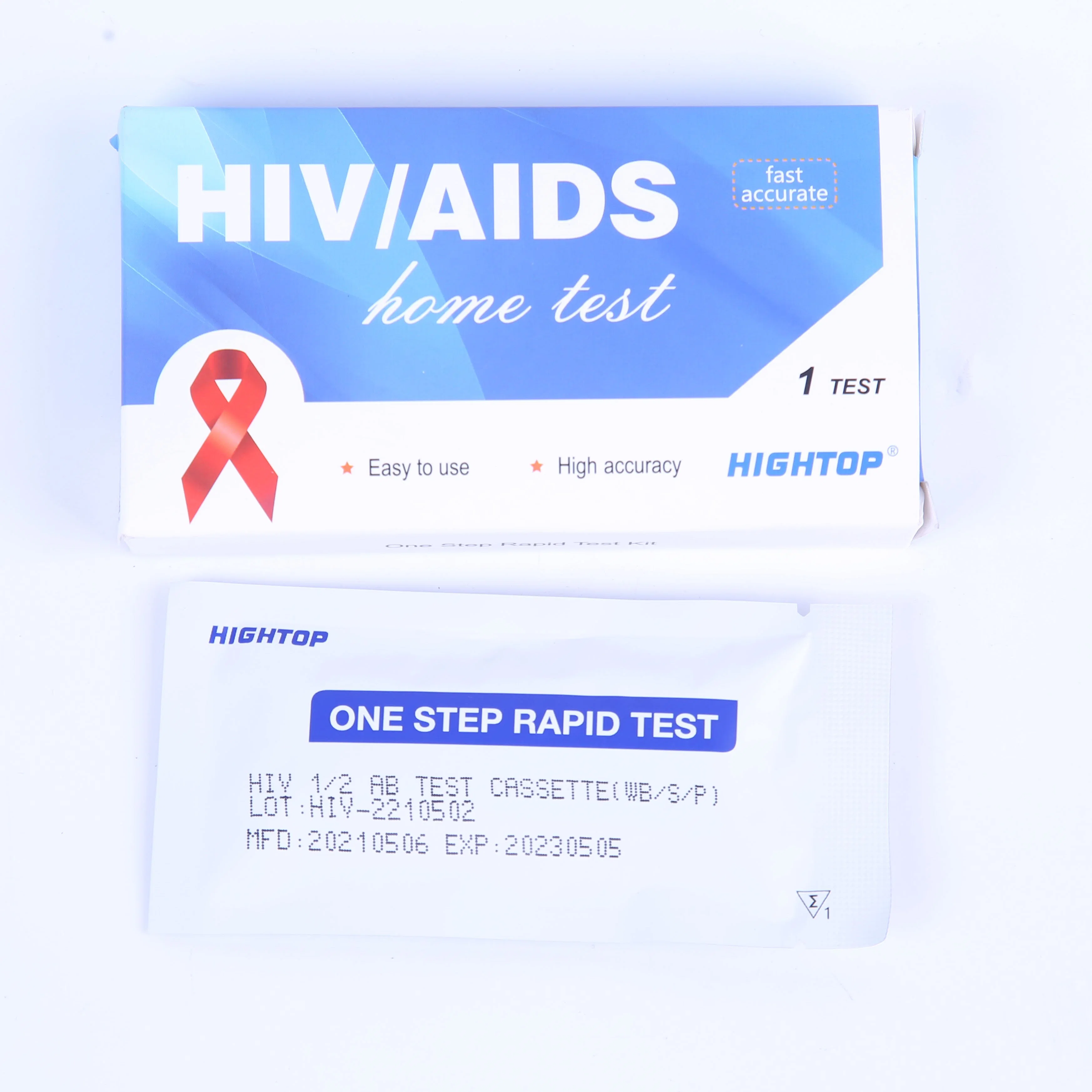 Std Testing HIV 1 2 Test Diagnostic Kits HIV Whole Blood Test Cassette