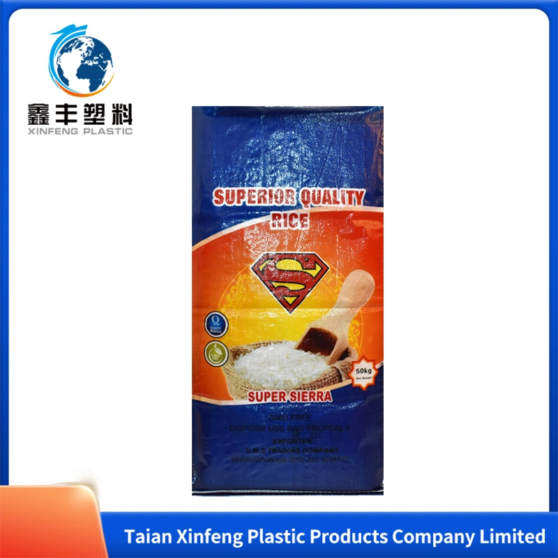 25kg 50kg Packing PP Woven Raffia Poly Sugar Rice Corn Sand Sack and Bag with High Quality