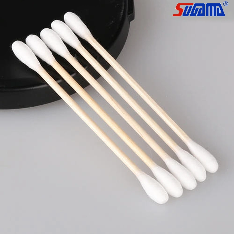 Disposable Bamboo Cotton Buds Makeup Remove Cotton Buds