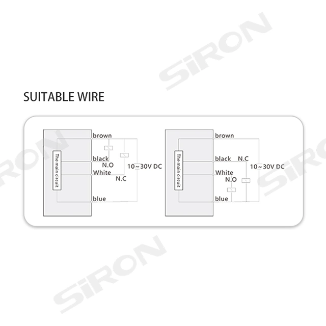 Siron K012 Factory Supply Photoelectric Sensors Red Light 650nm Optical Sensor Diffuse Reflection Photocell Sensor