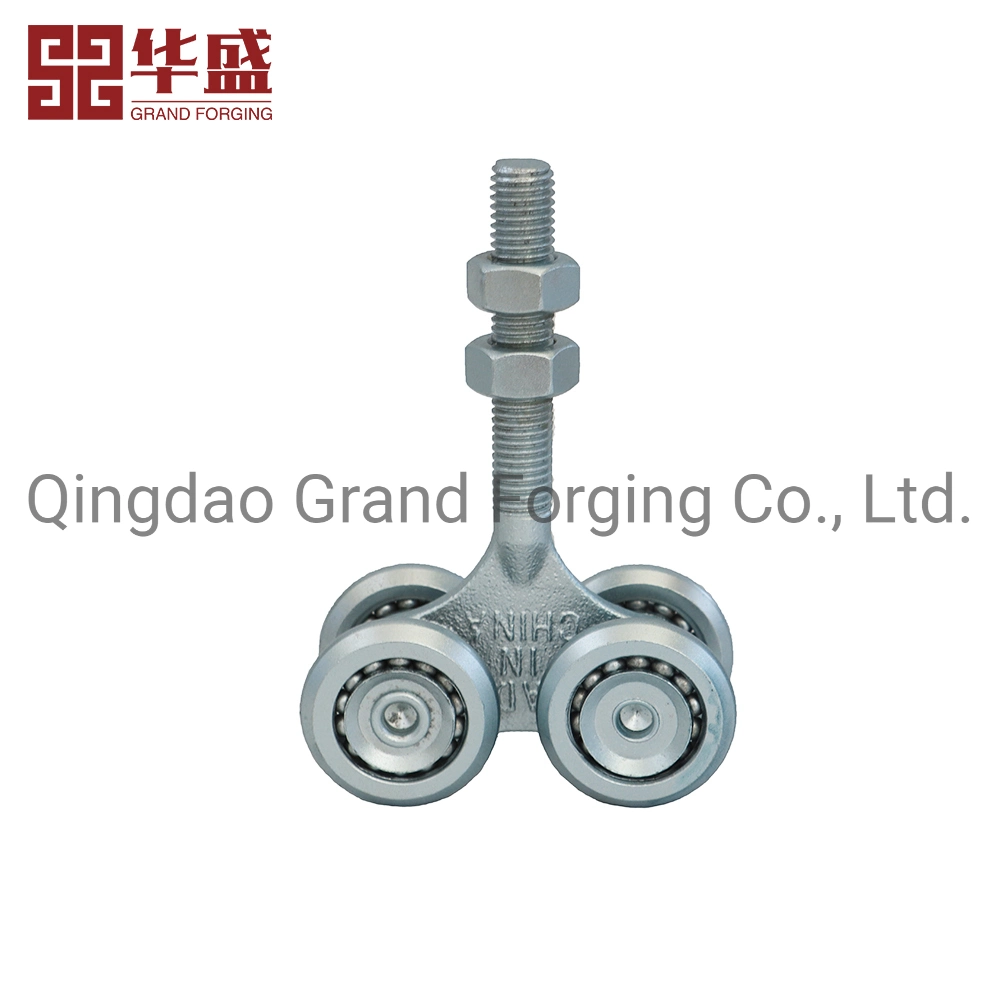 Hot Forged Carbon Steel Galvanized Heavy Industrial Lifting Wheel