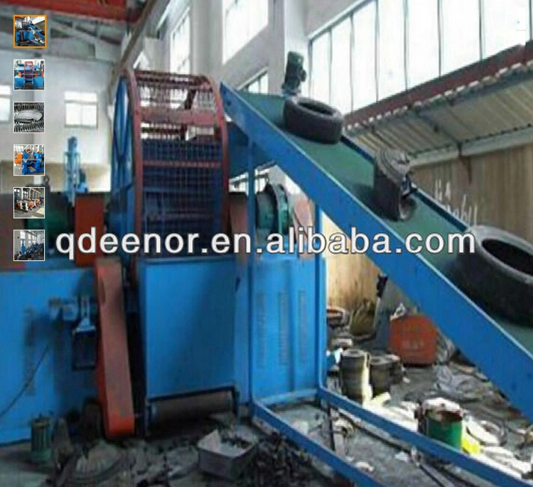 Whole Tyre Shredding Machine Into Tyre Blocks