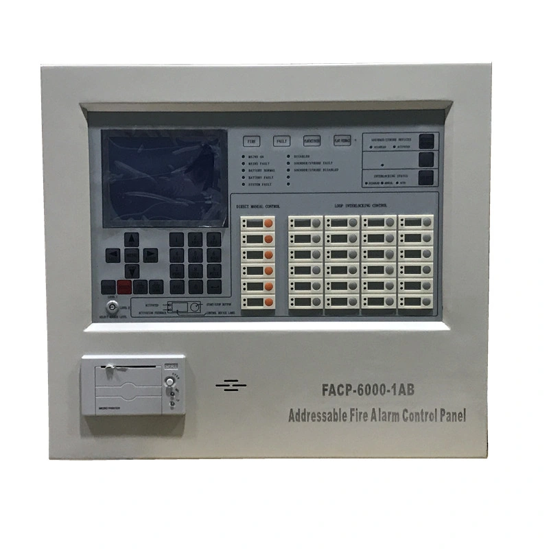 Wall-Mounted Fire Alarm System Wireless Addressable Control Panel to Control Fire