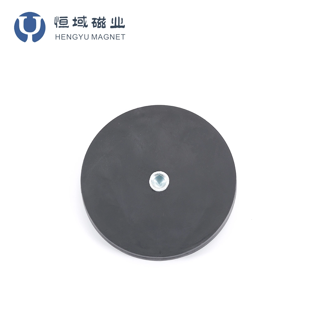 High Quality Rare Earth Rubber Coated Pot Magnets NdFeB Magnet Pot for LED Lighting Tt88