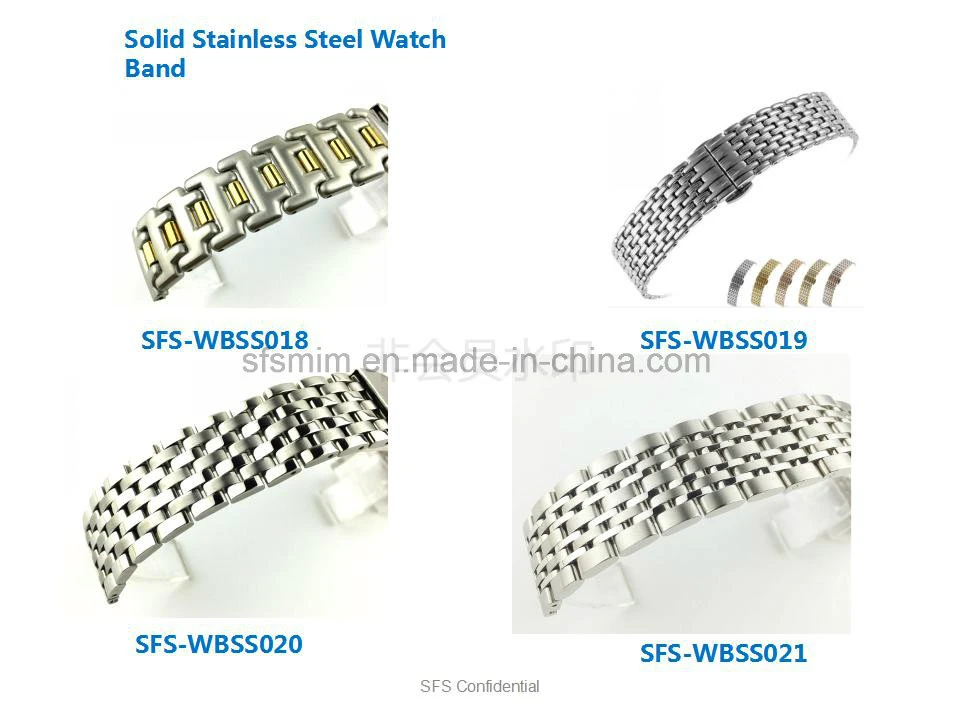Stainless Steel Watch Bands - Golden Coloured