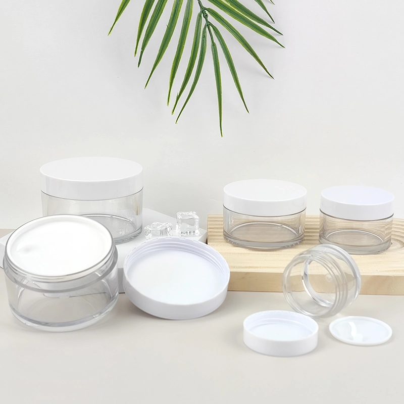 Customized Eco Friendly Cosmetic Liquid Container Cosmetic Face Cream Container Jar Plastic Travel Cosmetic Set