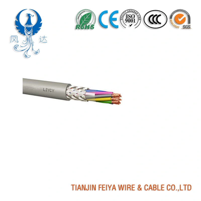 Liycy Electronic Flexible Communication Cable Screened Data Cable 300/500 V, Cu/PVC/Petp/Tcwb/PVC Control Electric Signal Transmission Cable