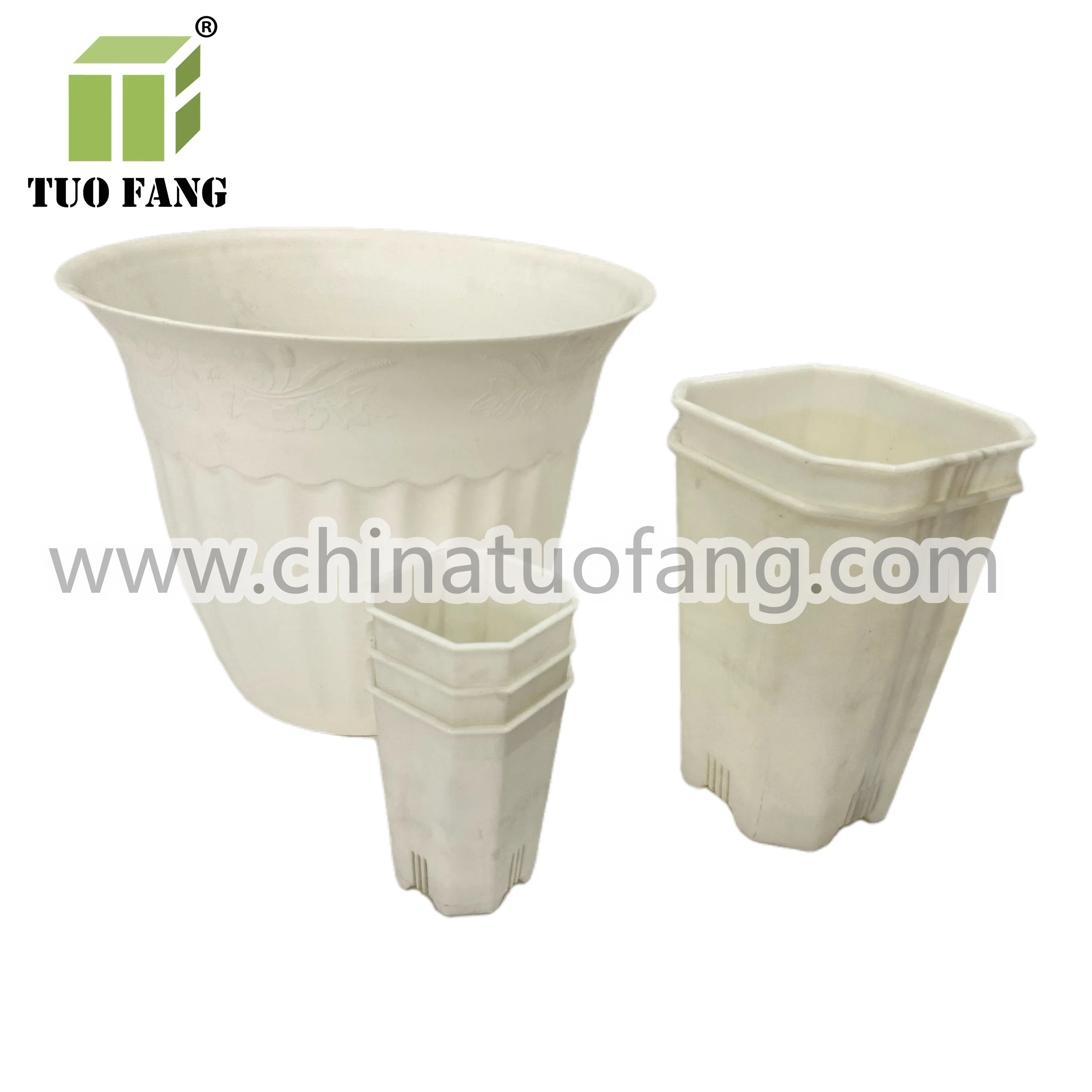 Plastic Flower Pot with Bottom Plate Plastic Injection Mold