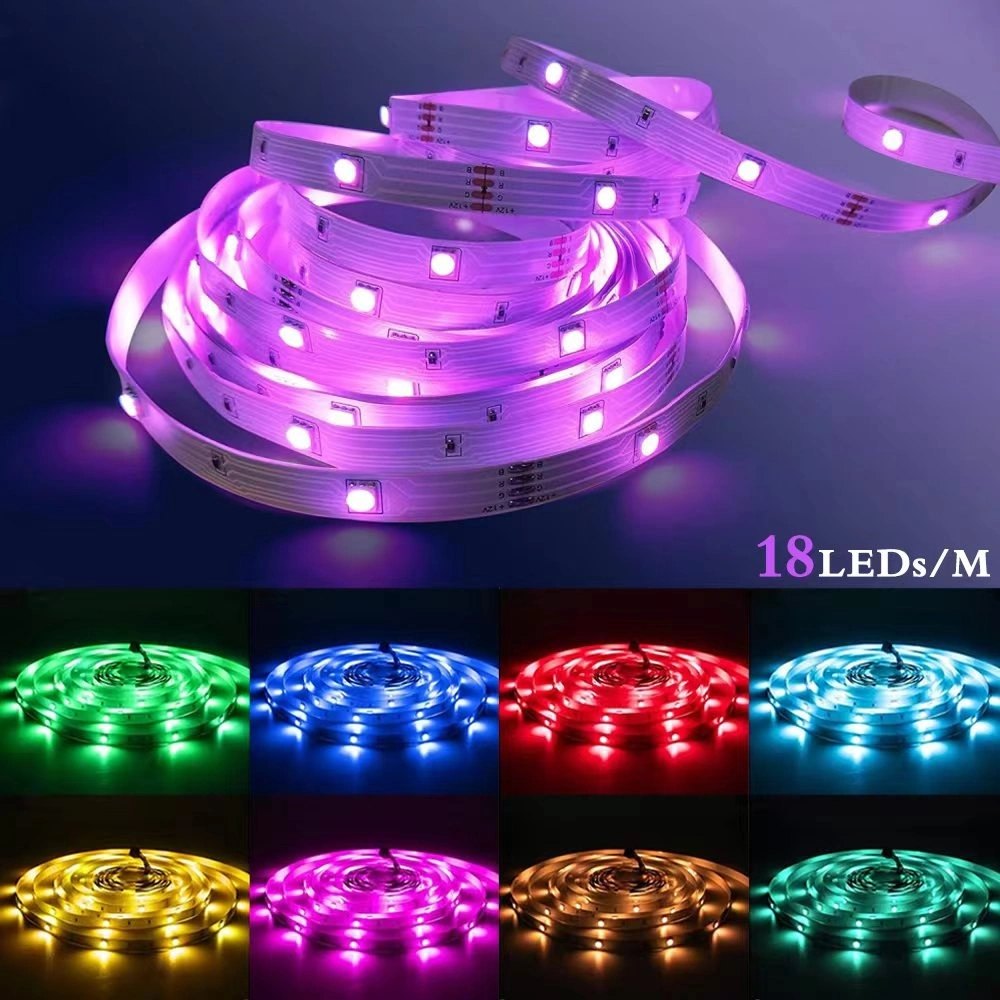 Holiday Lighting Double Sided RGB Flex Neon Light Belt 24V 5050 RGB Changeable Bi-Sided LED Linear Light