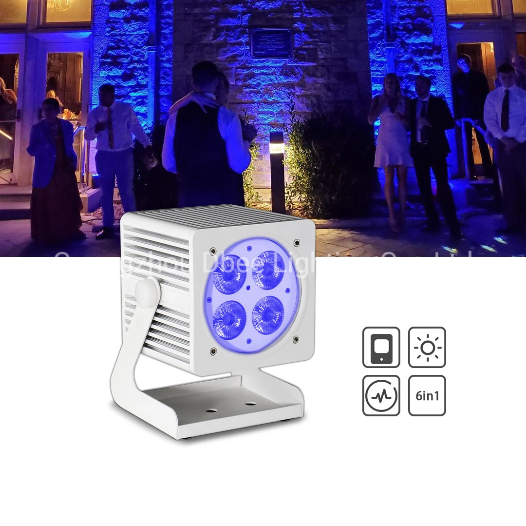 Fernbedienung DMX batteriebetriebene LED-Leuchte 4*18W RGBWA+UV 6in1 Batterie PAR Licht der Bühne Hochzeitsfeier DJ 6 * 18W 5in1 PAR CAN 6in1-Upights