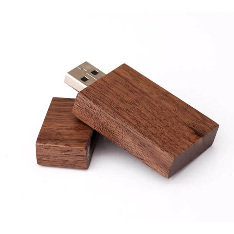 Customized Logo Engraved/Printed Bulk Wooden USB Flash Drive 2.0