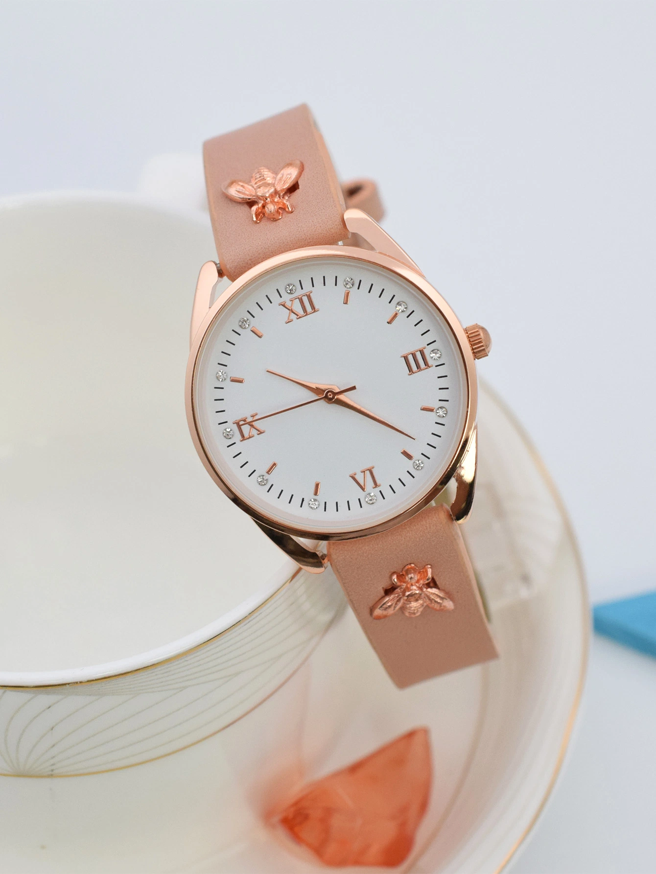 Customized Casual Watch Leather Watch Alloy Lady Watch Stock Watch
