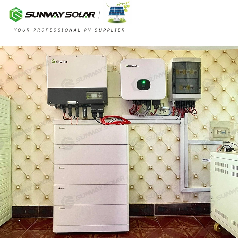 Un alto rendimiento del sistema de almacenamiento de energía de ciclo profundo de litio recargable Growatt batería solar